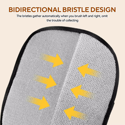 Electrostatic Pet Hair Removal Gloves Brush , Double-Sided Pet Grooming Glove