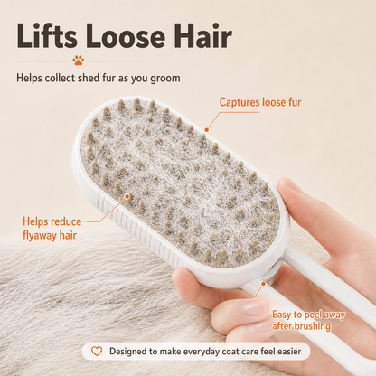 VapourGroom Steam Pet Hair Brush Features