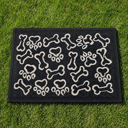 Paws & Co. Tapestry Pet Mat (Black)